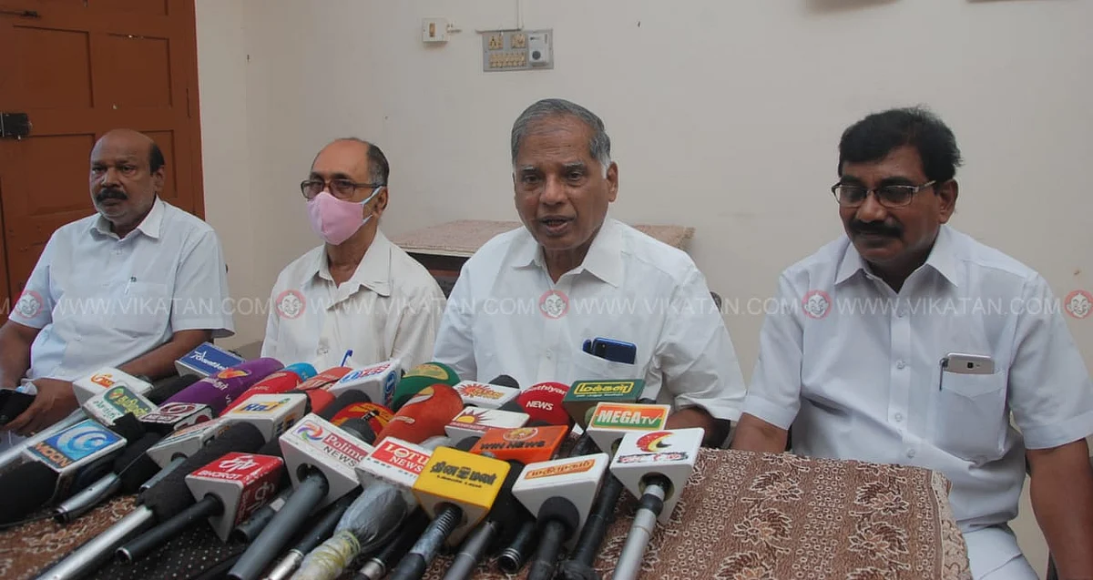 நாகர்கோவிலில் செய்தியாளர்களிடம் பேசிய ஜி.ராமகிருஷ்ணன்