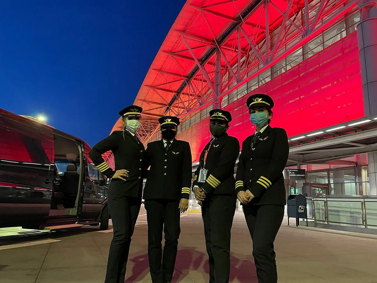 Women pilots from Air India