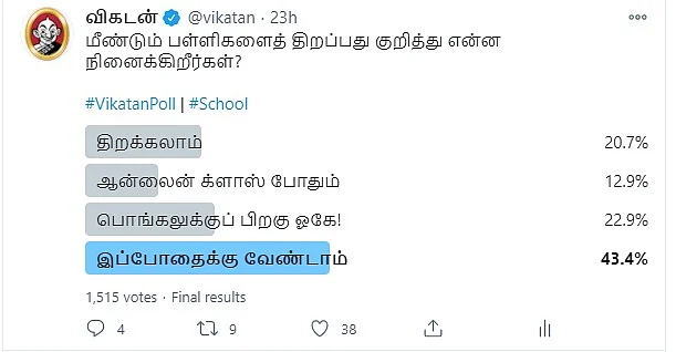 பள்ளி | Vikatan Poll