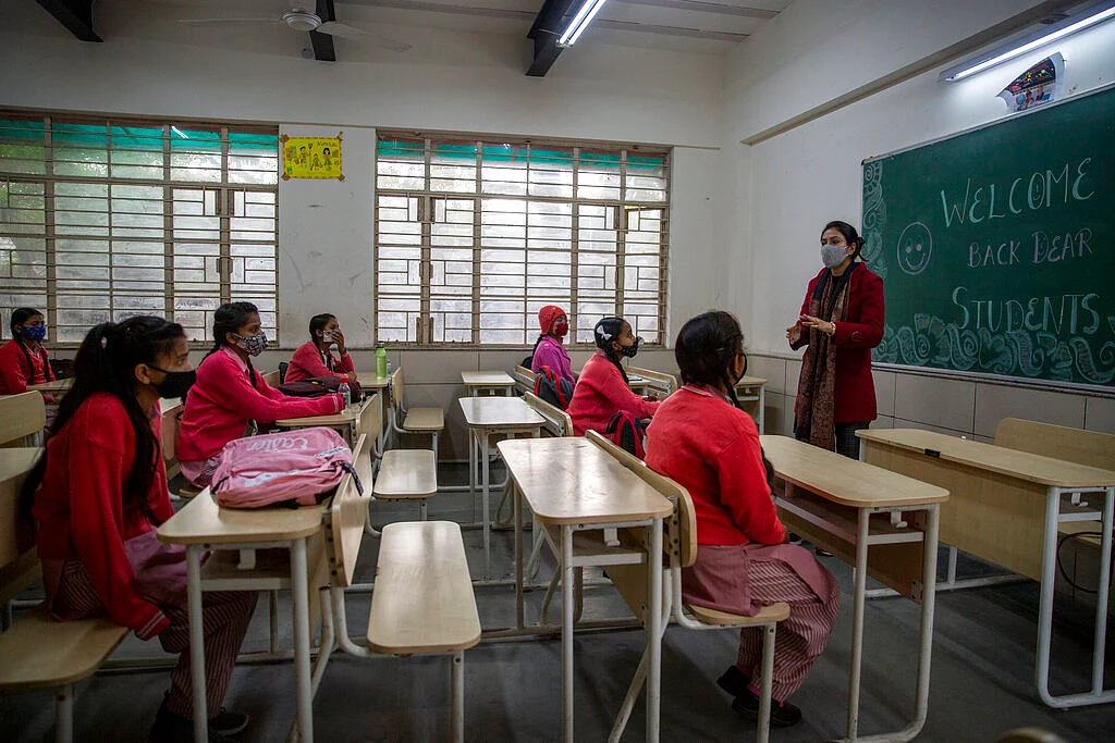 Classroom in New Delhi, India