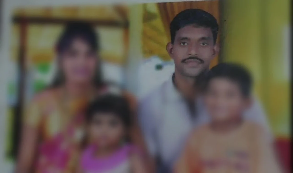 மனைவி குழந்தைகளுடன் ஜினிகுமார்