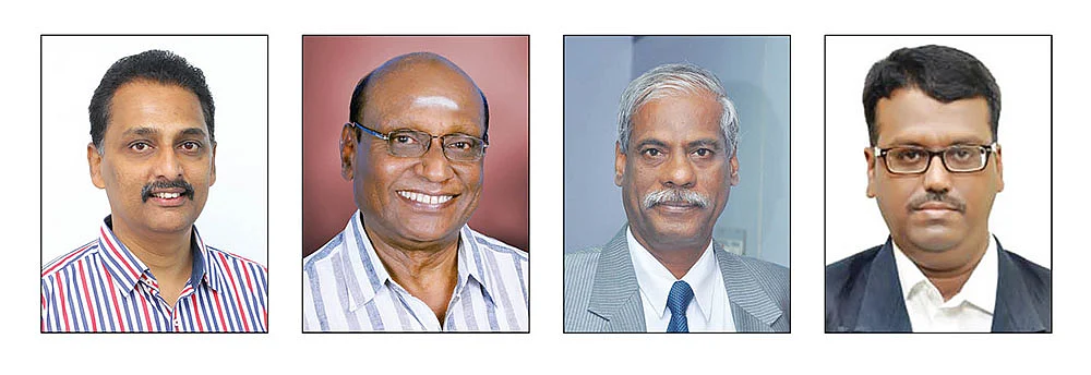 ரெஜி தாமஸ், எம்.கிருஷ்ணபாரதி, அசோகன் ஆர்.ராஜா, வி.தியாகராஜன்