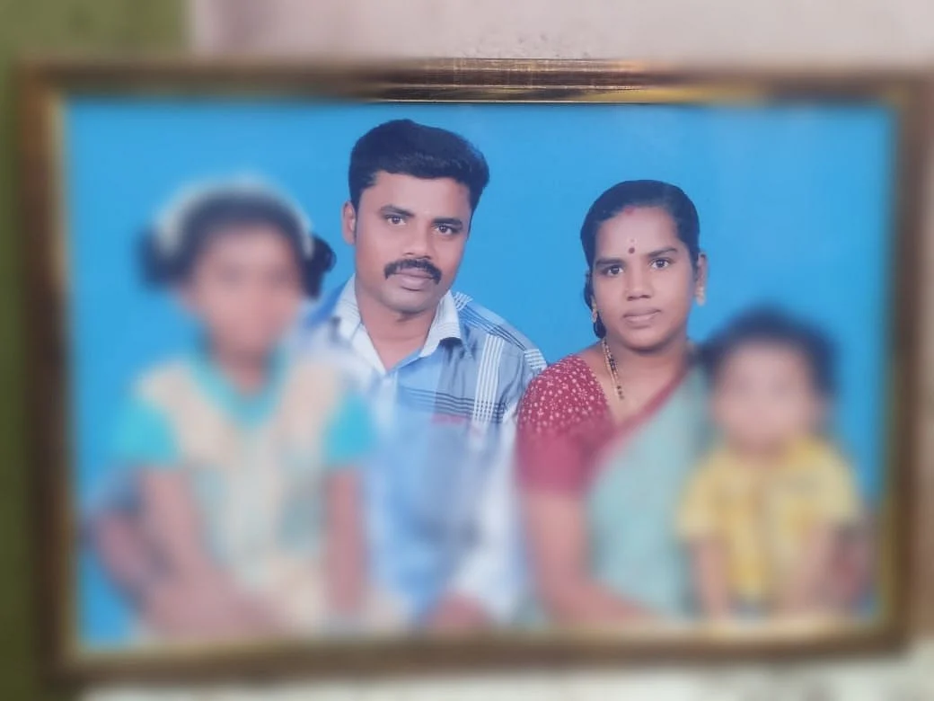 தற்கொலை செய்துகொண்ட கண்ணன், அவர் மனைவி, குழந்தைகள்