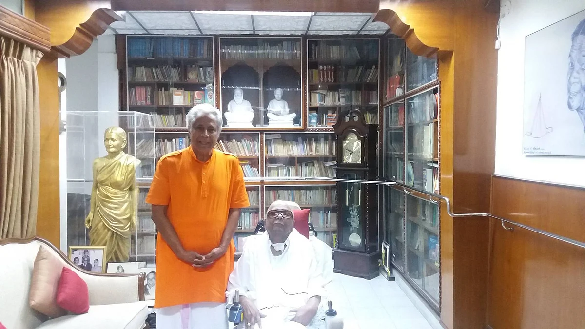 கருணாநிதியுடன் மறவன்புலவு க.சச்சிதானந்தன்