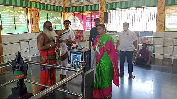 நரசிம்மர் கோயிலில் துர்கா ஸ்டாலின்
