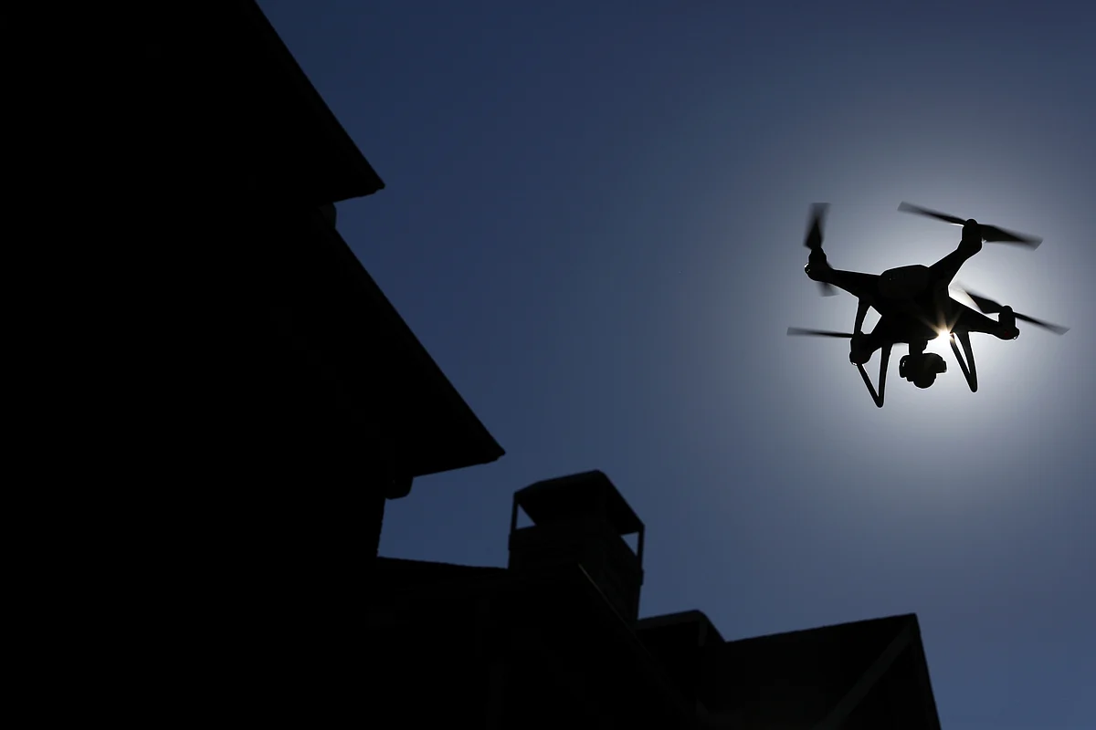 Drone used to collect geospatial data