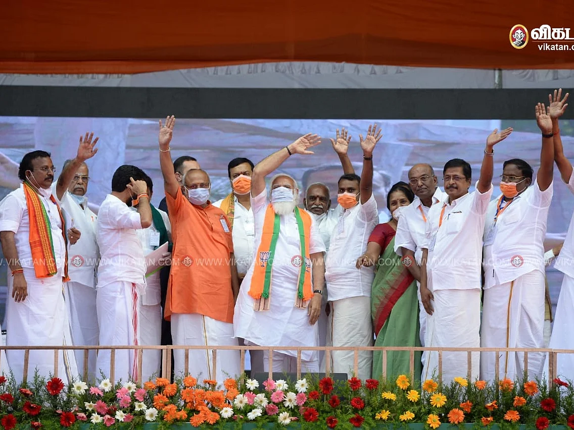 `எங்கள் கட்சியினரை அனுமதியுங்கள்’ -போலீஸ் மீது கடுப்பான பா.ஜ.க-வினர்... கோவை மோடி கூட்டம் ரிப்போர்ட்