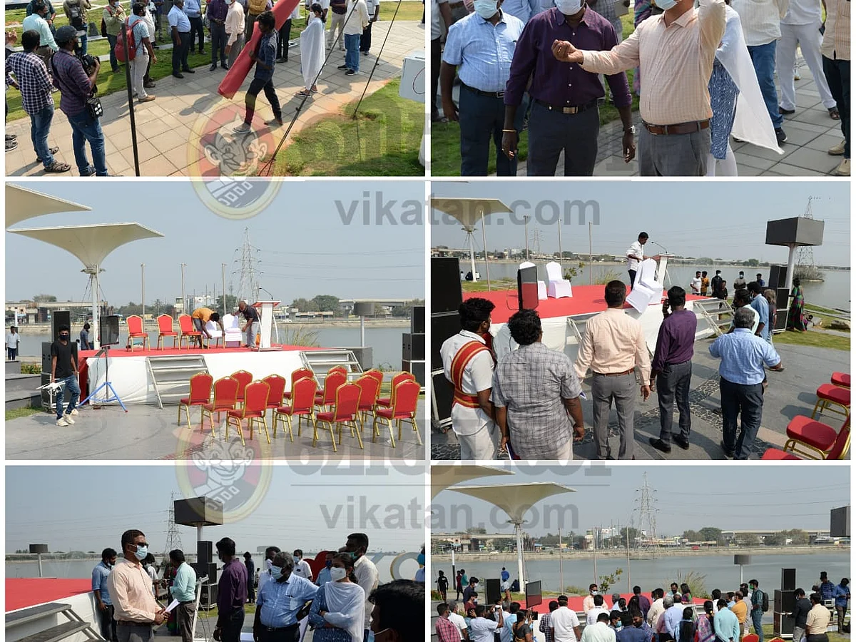 `அழைப்பு முதல் கல்வெட்டு வரை அமைச்சர் புகழ்!’ - அவசர அவசரமாகத் திறக்கப்பட்ட கோவை ஸ்மார்ட் சிட்டி
