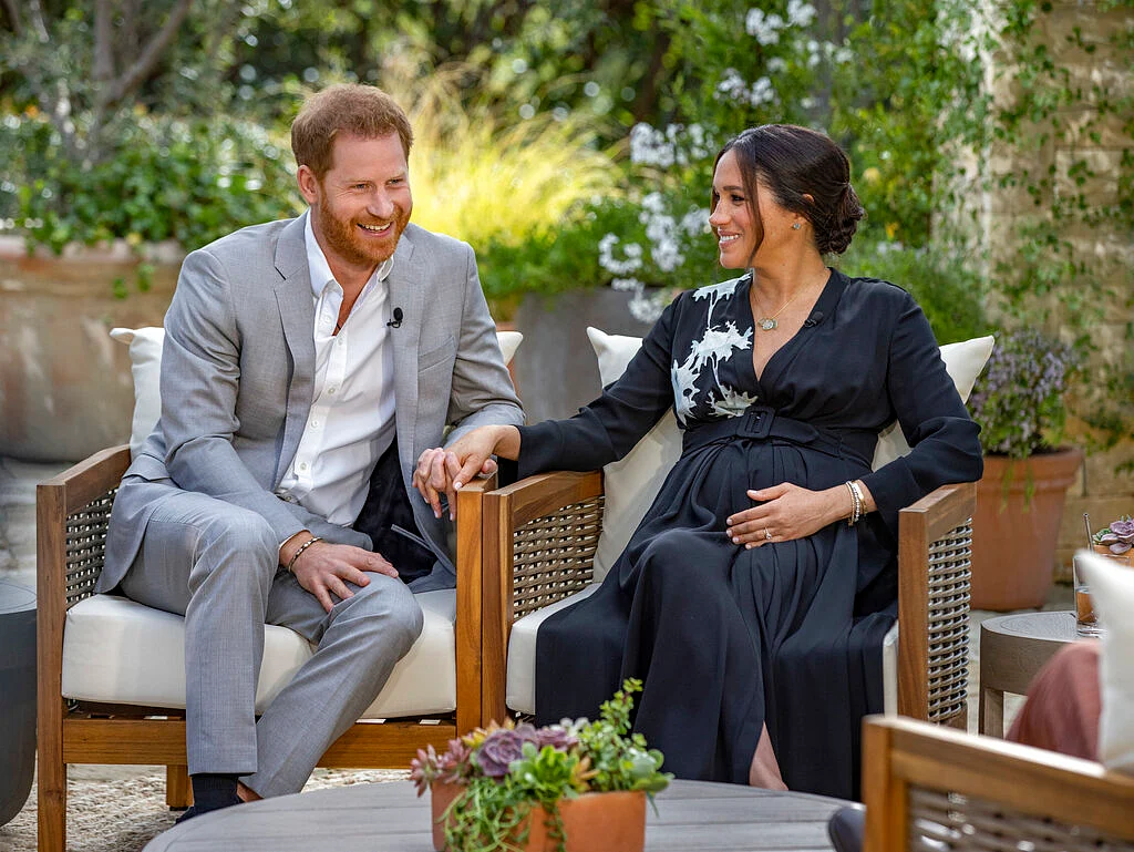 Oprah with Meghan and Harry