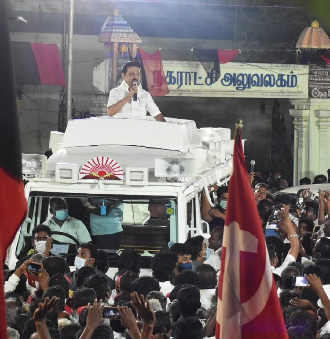 `முதன்முறையாக முதலமைச்சர் வேட்பாளராக திருவாரூர் வந்துள்ளேன்!’ - தேர்தல் பிரசாரத்தில் ஸ்டாலின்