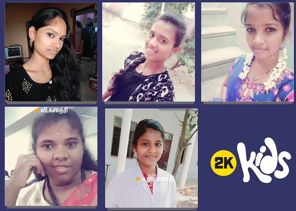 வி.காயத்ரி - பா.வேல் பாரதி - தே.லாவண்யா - ப.திவ்யபாரதி - அ.நெடு விண்வெளி கல்பனா