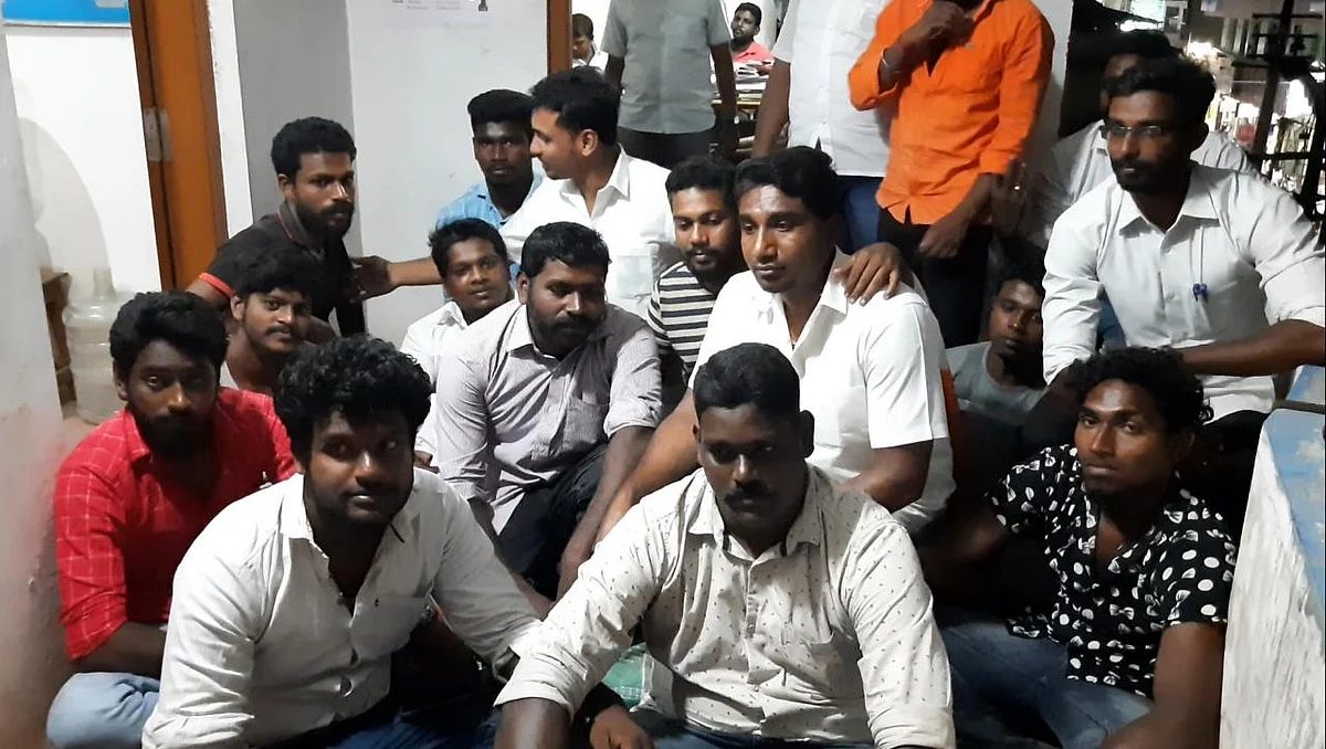 நாகர்கோவிலில் காங்கிரஸார் நடத்திய போராட்டம்