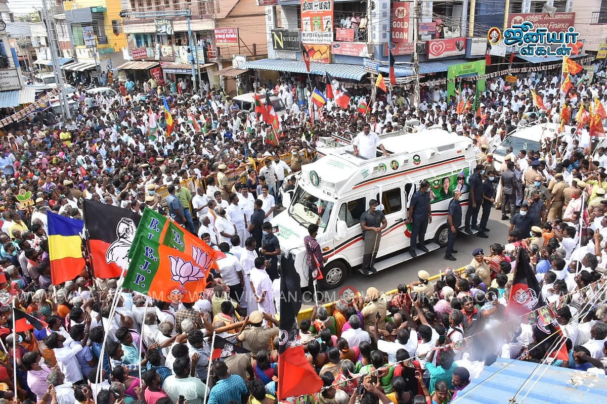 மதுரை:``திமுக ஆட்சி செய்தால் மக்கள் நிம்மதியாக இருக்க முடியாது” - எடப்பாடி பழனிசாமி