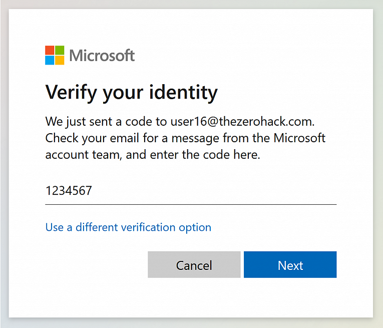 Microsoft verification process