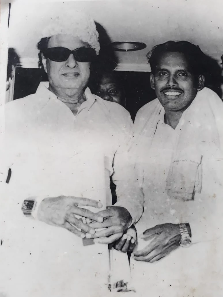 எம்.ஜி.ஆர் உடன் குழ.செல்லையா