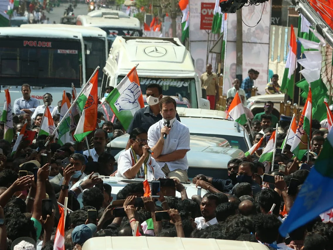 கன்னியாகுமரியில் பேசும் ராகுல் காந்தி