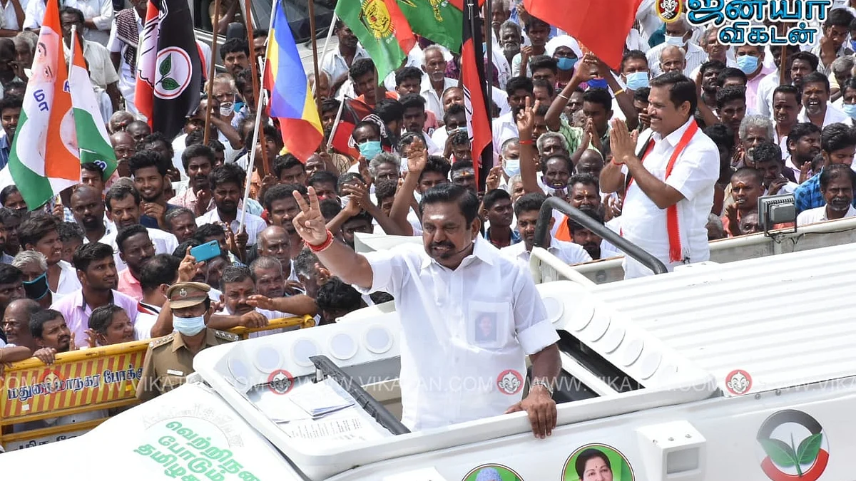 மதுரையில் முதலமைச்சர் பழனிசாமி பிரசாரம்