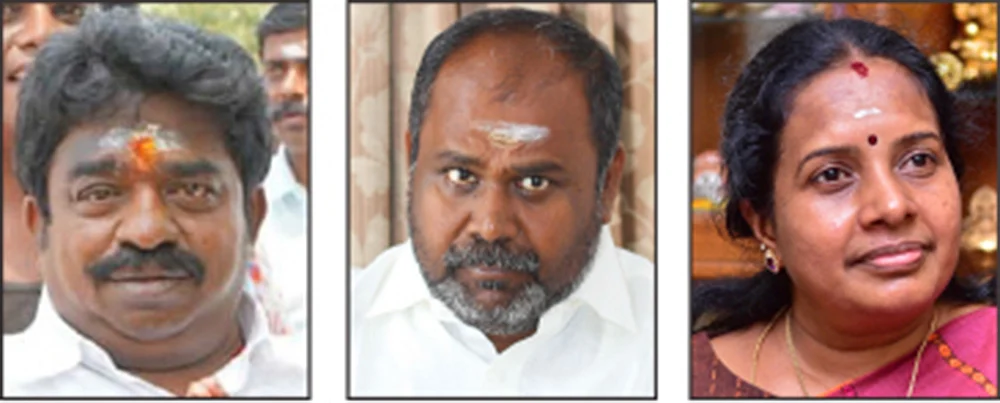 ராஜவர்மன் - ஆர்.பி.உதயகுமார் - வானதி சீனிவாசன்
