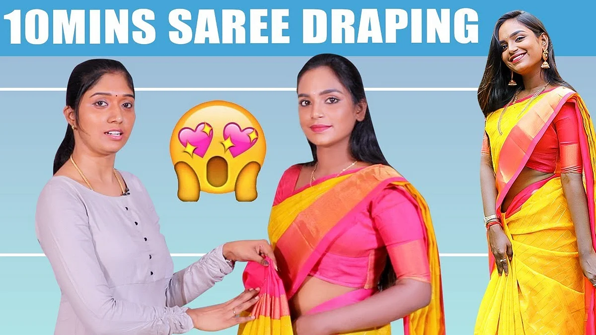 saree draping for slim women