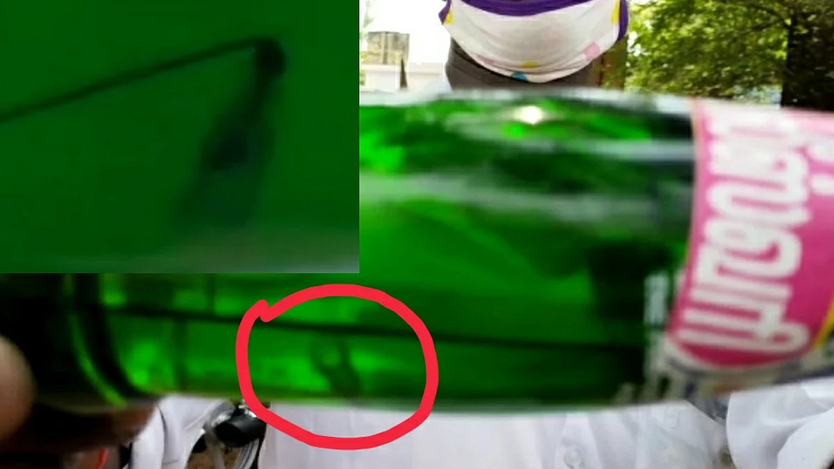 பன்னீர் சோடாவுக்குள் கிடந்த ஊசி