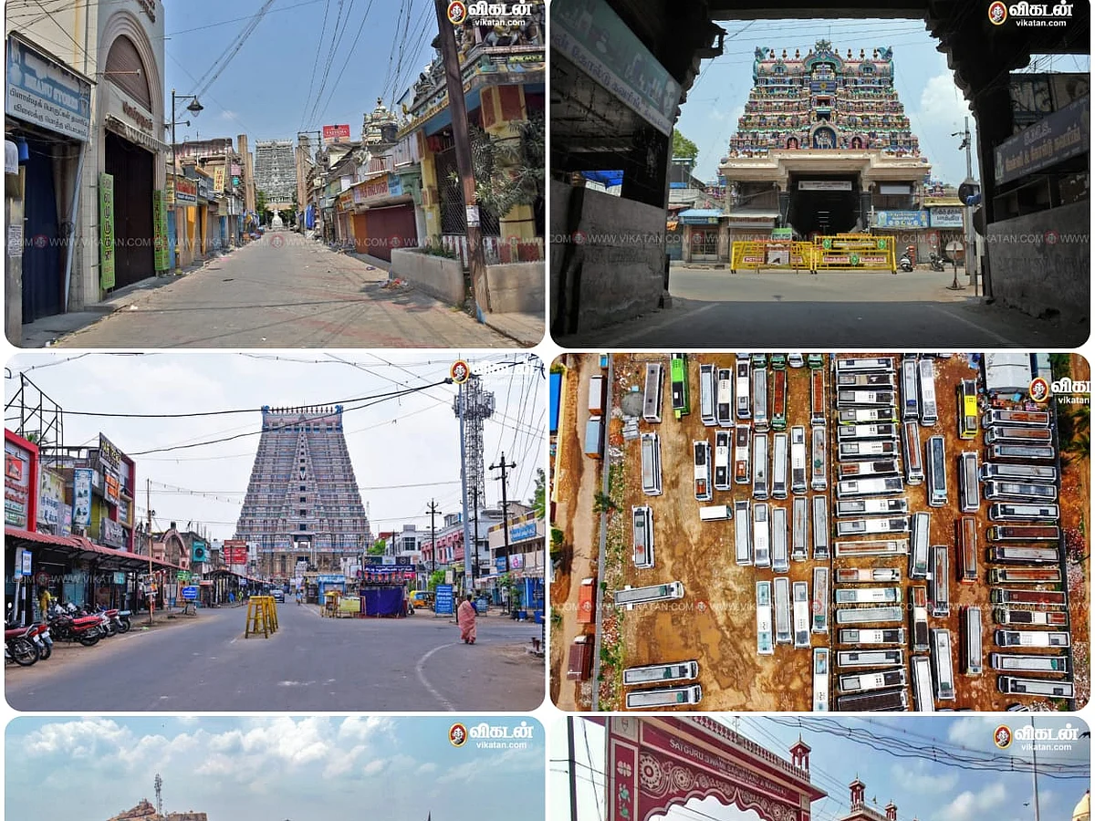 கொரோனா: இரண்டாம் அலையின் முதல் முழு ஊரடங்கு! - எப்படி இருந்தது தமிழகம்? #PhotoAlbum