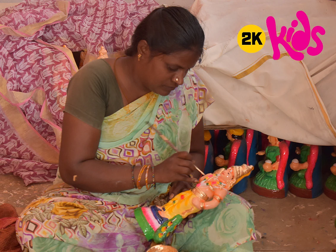 2K kids: கைவண்ணமும் மண்வண்ணமும்!