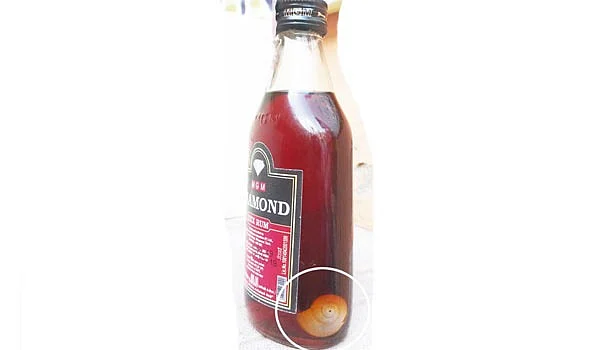 மதுபானத்தில் கிடந்த நத்தை ஓடு