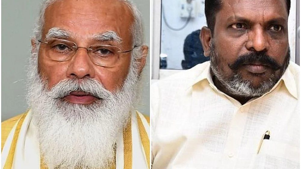 பிரதமர் மோடி, திருமாவளவன் எம்.பி