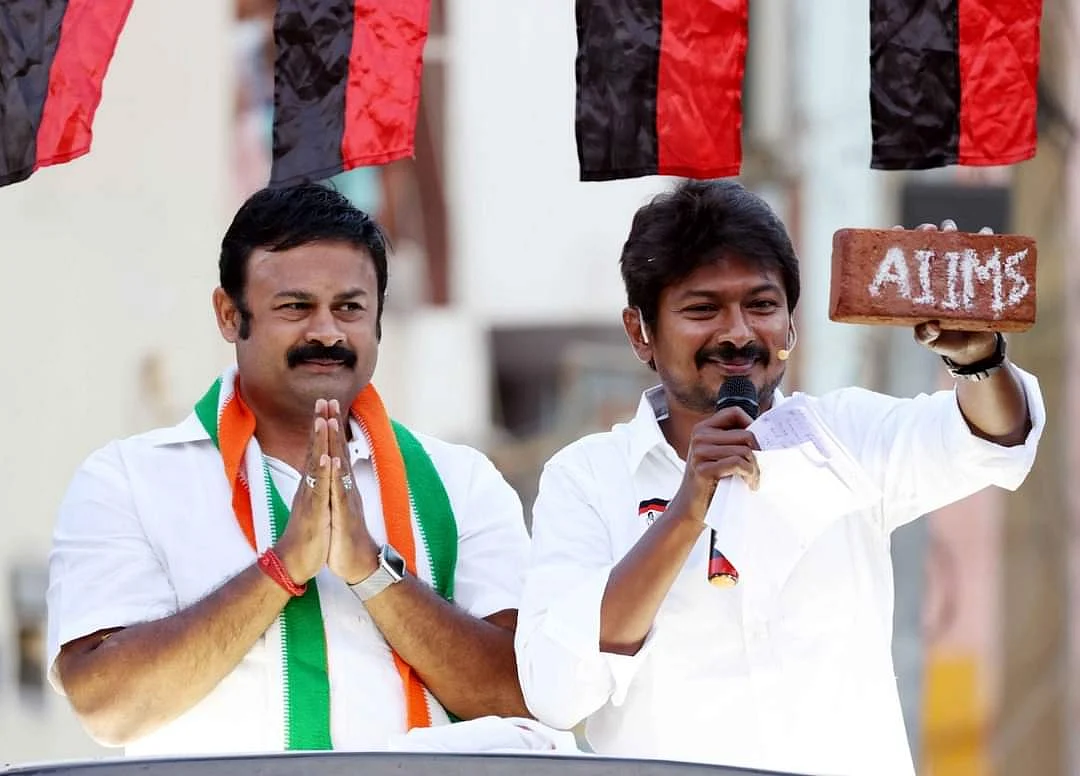 உதயநிதி தேர்தல் பிரசாரத்தில்