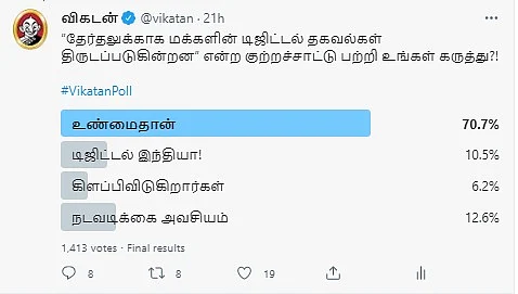 டிஜிட்டல் தகவல்கள் | Vikatan Poll