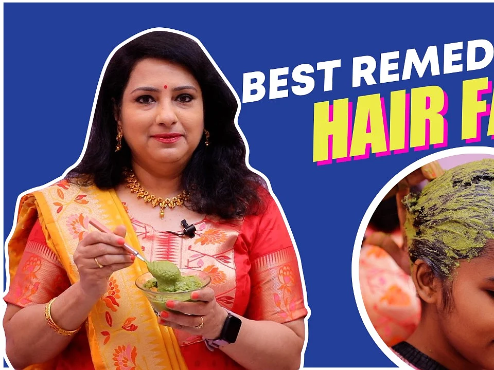 முடி உதிர்வுக்கு தீர்வு! - Hair Fall Control Oil & Pack | Natural Home Remedies | Vasundhara Tips
