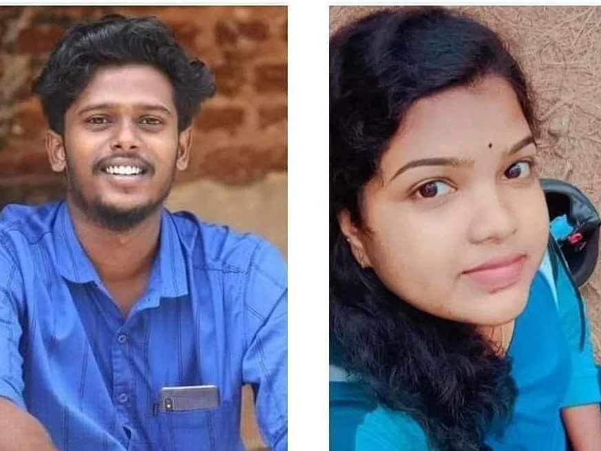 டி.ஒய்.எஃப்.ஐ நிர்வாகிகள் அஸ்வின் மற்றும் ரேகா