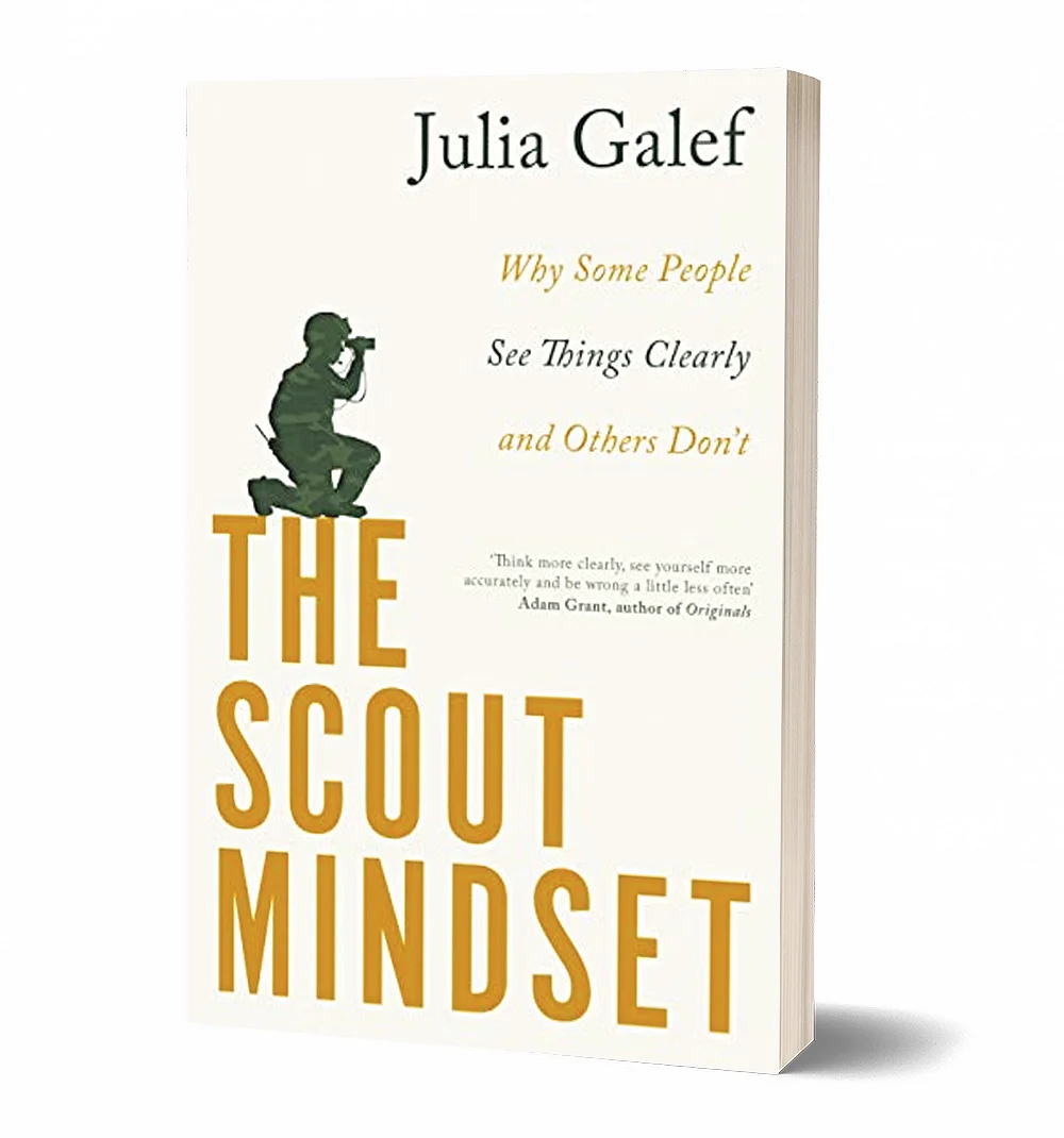 புத்தகத்தின் பெயர்:
The Scout Mindset
ஆசிரியர்:
Julia Galef
பதிப்பாளர்:
Piatkus