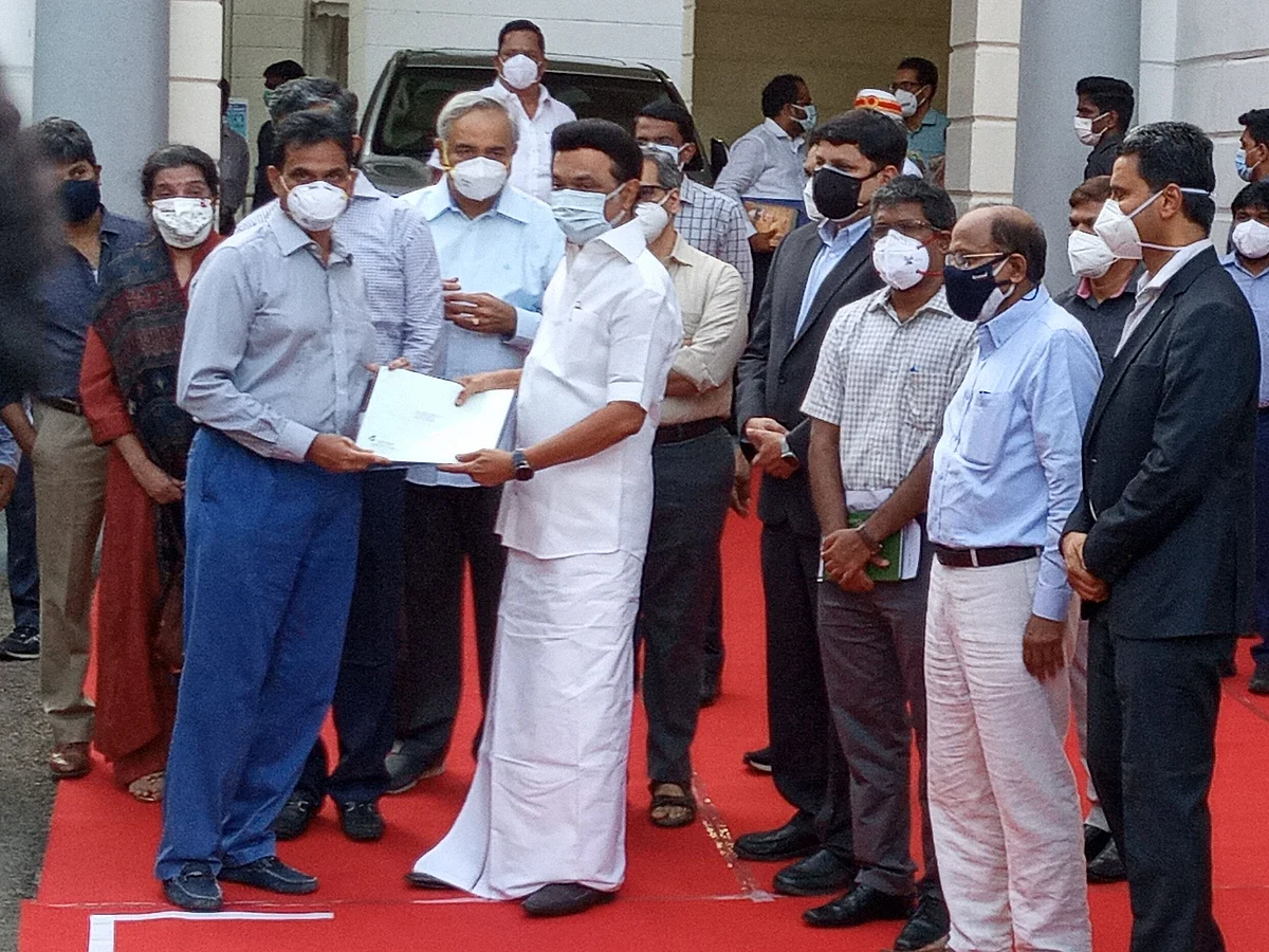 முதல்வர் நிவாரண நிதி: கவின்கேர் ரூ.1 கோடி நிதியுதவி!