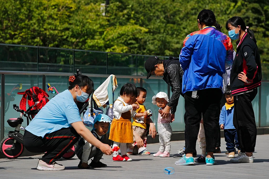 Children playing with their Parents