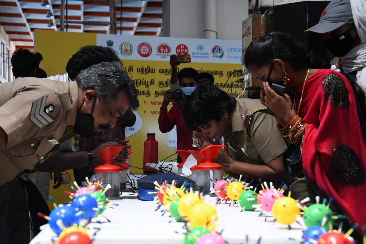 சென்னை சென்ட்ரல் ரயில் நிலையத்தில் ஆவி பிடிக்க ஏற்பாடு