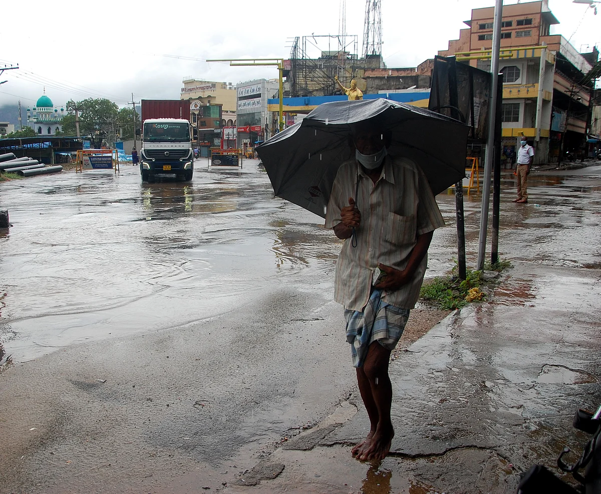 கன்னியாகுமரியில் பெய்துவரும் கனமழை
