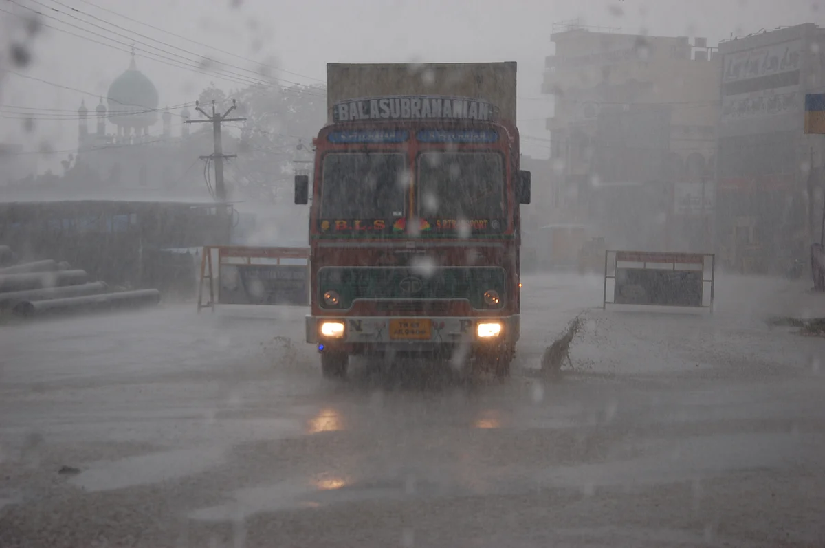 கன்னியாகுமரியில் பெய்துவரும் கனமழை