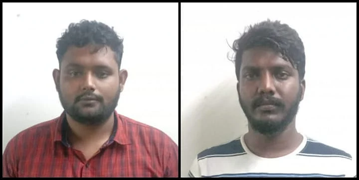கைது செய்யப்பட்ட முகநூல் மோசடி இளைஞர்கள்