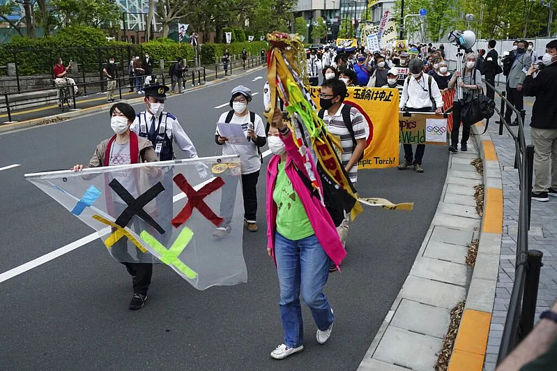 Protest against Olympics