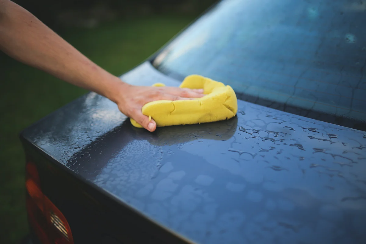 Clean with soap water