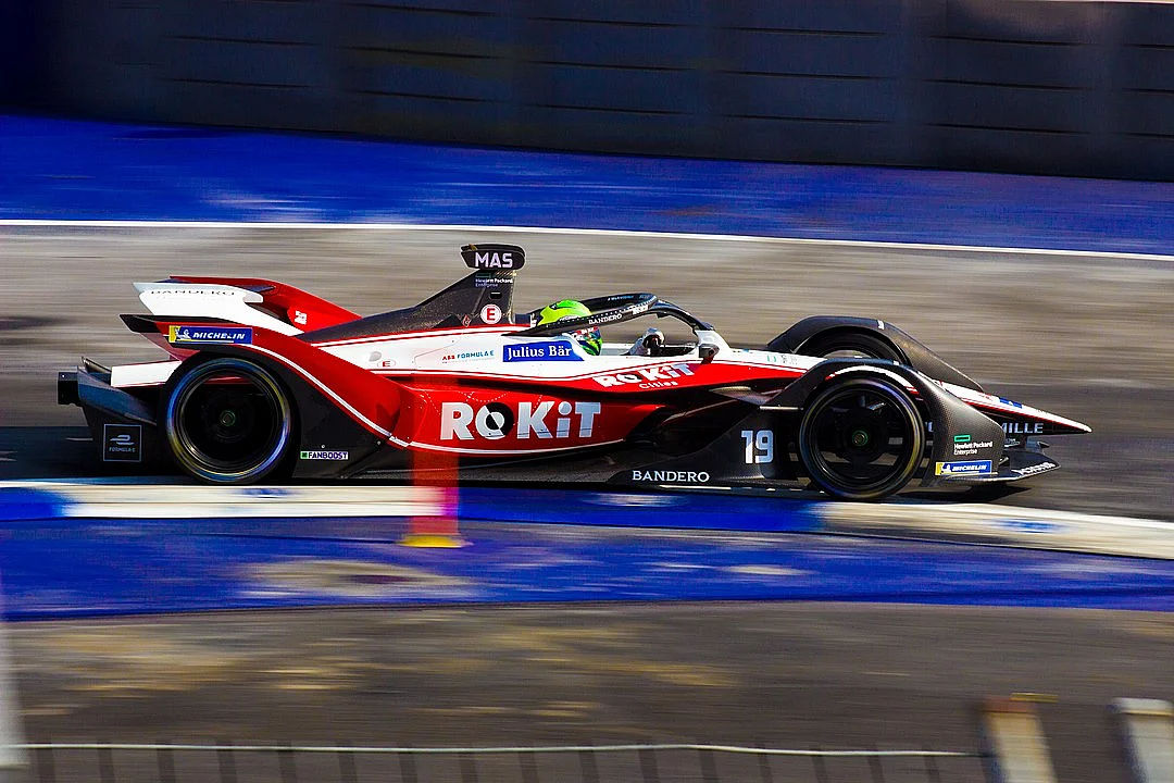 A 2020 Formula E car