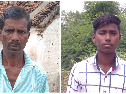 தந்தை தர்மனுடன் அருண்குமார்