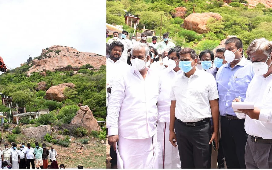 பி.கே.சேகர்பாபு ஆய்வு