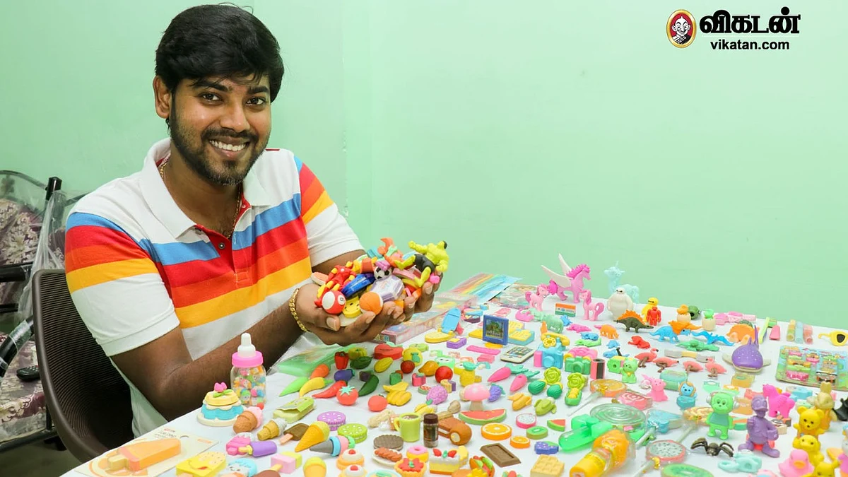 ரப்பர் கலெக்ஷன்களுடன் ராமச்சந்திரன்