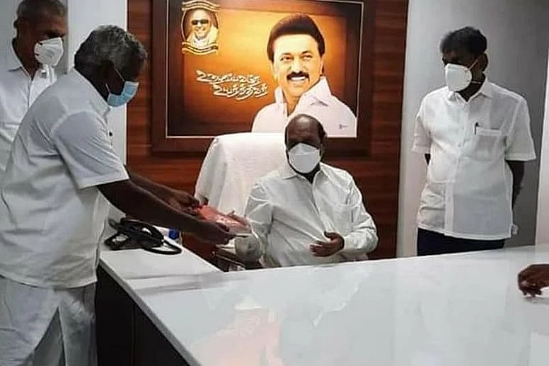 எம்.எல்.ஏ மாரிமுத்து- அமைச்சர் ஏ.வ.வேலு