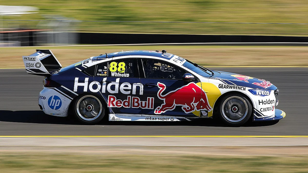 A Holden ZB Commodore touring car