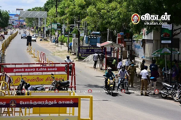 சாலையோரம் கொரோனா பரிசோதனை