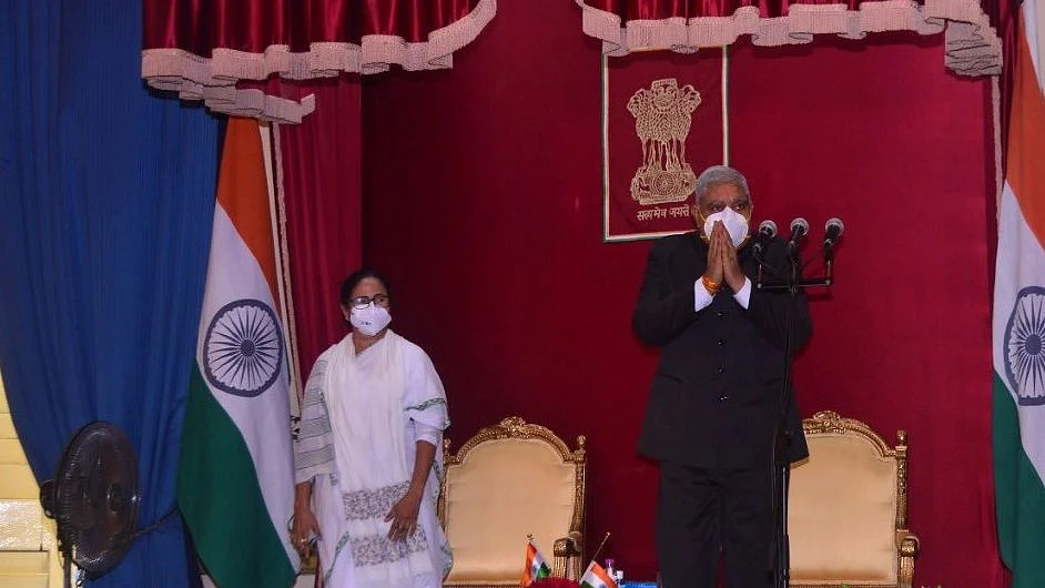 மம்தா பானர்ஜி - ஜக்தீப் தன்கர்