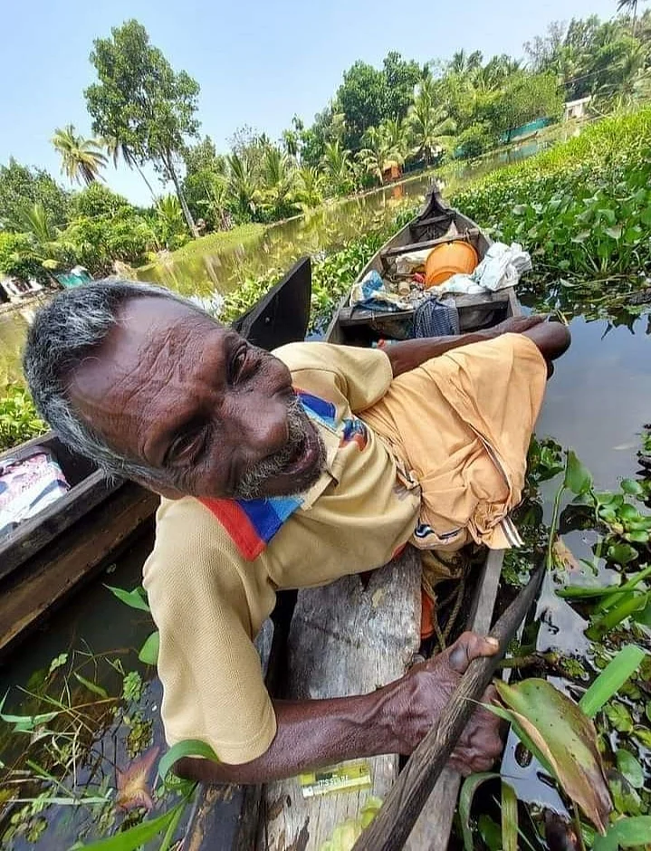 வேம்பநாடு காயலைச் சுத்தப்படுத்தும் ராஜப்பன்